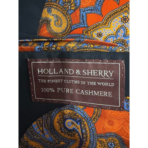Holland & Sherry for Arthur 100% cashmere Sport jacket blazer sz 50 color Navy - Picture 2 of 6